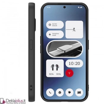 Silikoninis ploniausias dėklas su kameros apsauga - juodas (Nothing Phone 3A) Silikoninis ploniausias dėklas su kameros apsauga - juodas (Nothing Phone 3A)